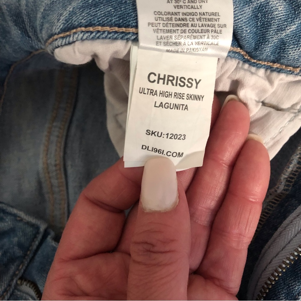 DL1961 Chrissy ultra high rise skinny jeans - Picture 7 of 12